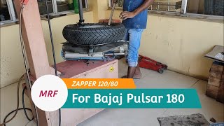 Michelin tyre Vs MRF zapper For Bajaj Pulsar 180 #MichelinTyre #MRFTyre #BajajPulsar180