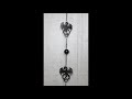 ebros wyverex alchemy folklore dragon metal wall hanging mobile wind chime with beads