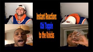 Live Stream Reaction to the Knicks Drafting Obi Toppin at #8