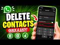 How To Delete Contacts In WhatsApp?