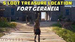 Fort Geraneia: 5 Loot Treasure locations - ASSASSIN’S CREED ODYSSEY