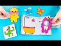 Criando LIVRO PAPER SQUISHY do PAPER DUCK 😍 MÁGICA e Dobradura Divertida de RAINBOW FRIENDS