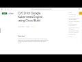 Qwiklabs | CI/CD for Google Kubernetes Engine using Cloud Build