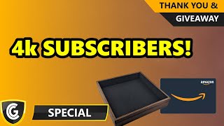 4k Celebration | Thank you \u0026 Giveaways