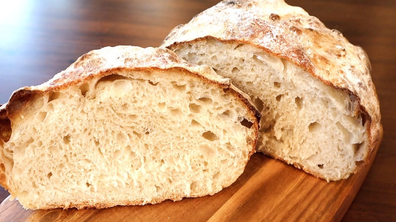 Simple Overnight Country Bread/ Pain De Campagne - No Hand Kneading ...