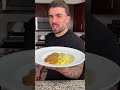 Spaghetti Aglio e Olio with A Crispy Chicken Cutlet!