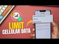 How to Control & Limit Cellular Data Use on iPhone | Set Data Limit on iPhone