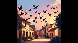 Evening time 🌃 silent village #youtubeshorts #viralvideo #shorts #viralvideo #birds #ai