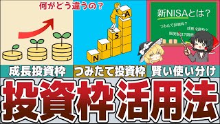 【新NISA】成長投資枠とつみたて投資枠と何が違う？それぞれの投資活用法【貯金 節約】