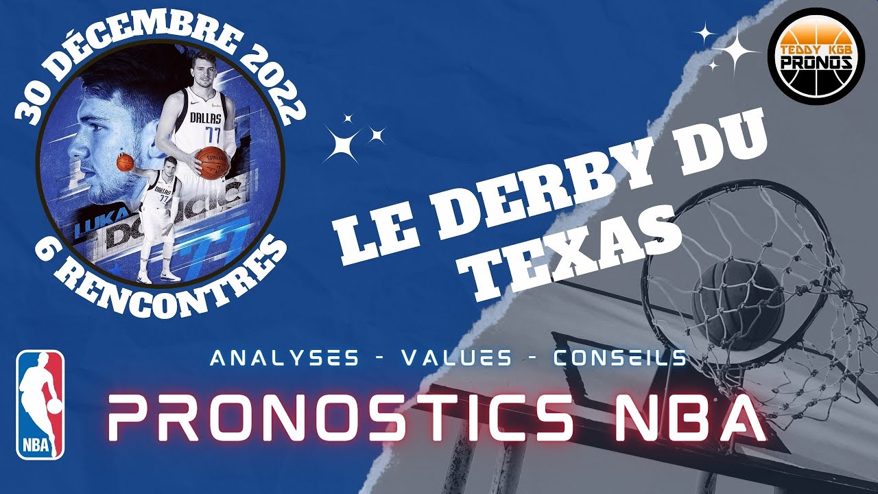 PRONOSTICS NBA : MES 6 ANALYSES 30/12/22 - YouTube