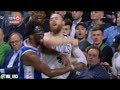 Joel Embiid shoves Aron Baynes and 