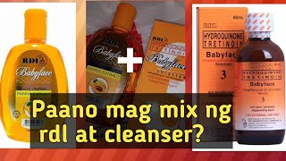 PAANO MAG MIX NG RDL SOLUTION AT RDL CLEANSER? #rdl #rdlcleanser #mix