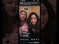 Instagram Live btr rachel