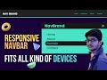 How to create responsive Navbar with ReactJs & CSS