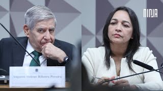 Heleno chegou à CPMI aplaudido por bolsonaristas, mas se deu muito mal 💣Eliziane detonou o general💣