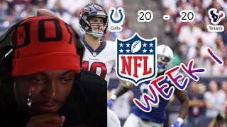 TRAY WATCH THE WEEK 1 OF NFL (HE CRIED WHEN HIS TEXANS BLOWN THE LEAD)