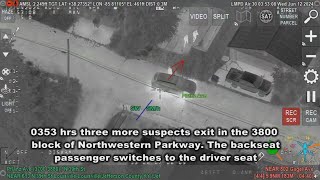 LMPD releases helicopter video of recent car theft arrests