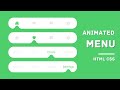 Responsive animated Navigation Menu with bottom indicator using HTML CSS