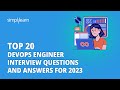 Top 20 Devops Engineer Interview Questions And Answers For 2026 | Devops Tutorial | Simplilearn