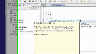 python3 tutorial string formatting and conditions