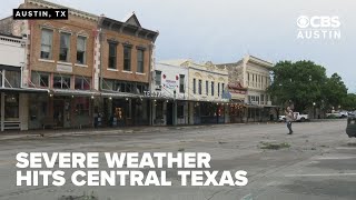 Storm cleanup continues after Central Texas thunderstorms topple trees, damage roads