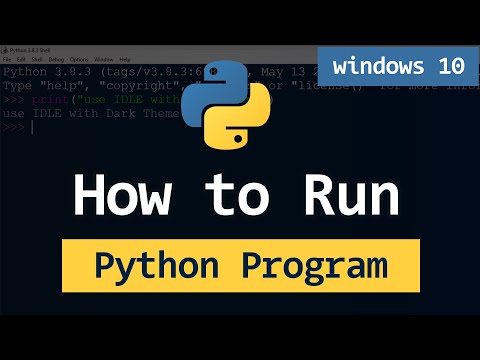 How to Run Python Programs ( .py files ) on Windows 11 ( All Options )