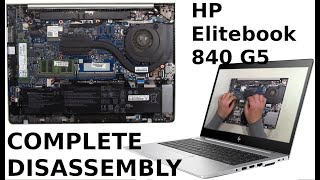 HP Elitebook 840 G5 Take Apart Complete Disassembly Teardown