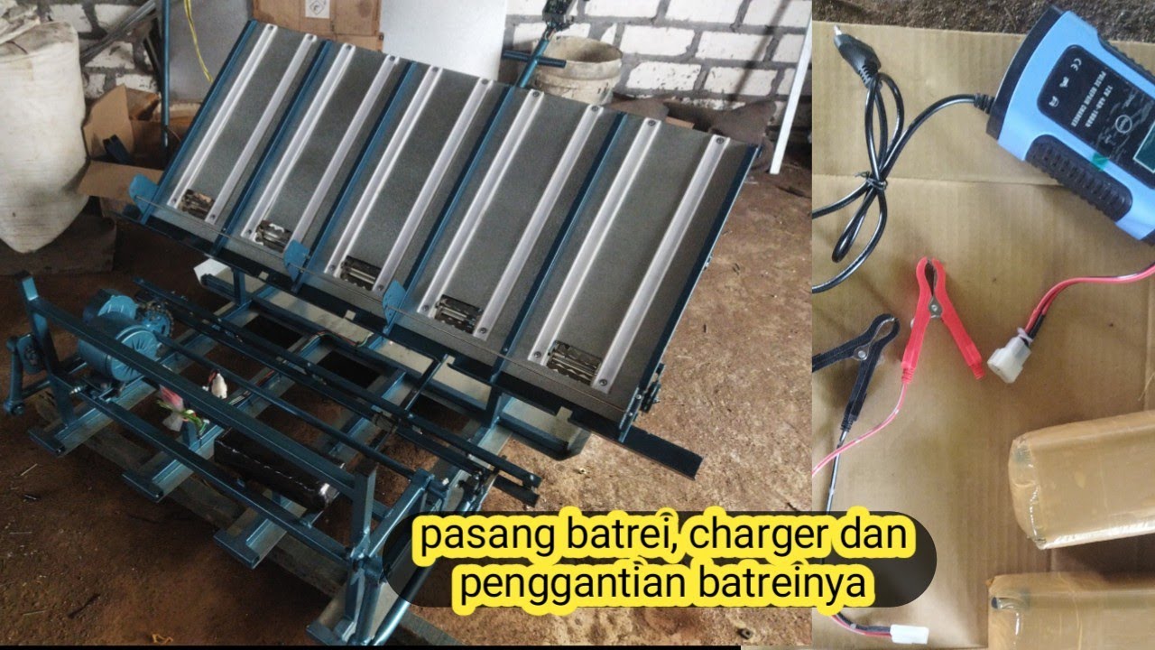 Pemasangan Batrei, Charger Dan Penggantian Pakai Accu - YouTube