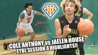 COLE ANTHONY vs JAELEN HOUSE!! | Elite Point Guards FACE OFF at EYBL Hampton