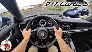 The 2021 Porsche 911 Turbo S Lightweight is a GT2 in Training (POV Drive Review)