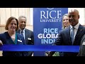 Rice University announces strategic expansion into India with Rice Global India