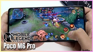 Poco M6 Pro Mobile Legends Gaming test MLBB Update | Helio G99 Ultra, 120Hz Display