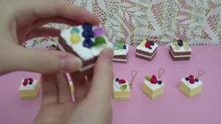 小さなケーキ 手作りスクイーズの触り心地動画です！Homemade squishy