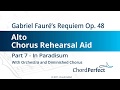 Fauré's Requiem Part 7 - In Paradisum - Alto Chorus Rehearsal Aid