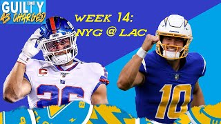Live Week 14 Preview: Giants @ Chargers-WR's on the COVID list + Mike Glennon's (probably) starting