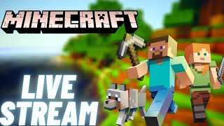 My First Home In Minecraft Series Day 1 in Live🔴. #minecraft #live