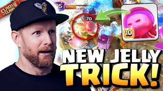 Angry Jelly QUEEN TRICK wipes out this WHOLE TH16 BASE! Clash of Clans