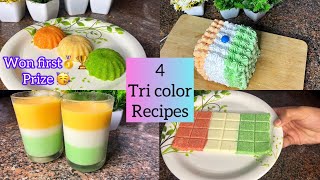 🇮🇳Tri color food recipe ideas|Cooking competition🥳🏆🥇Republic day special | India |Independence Day|