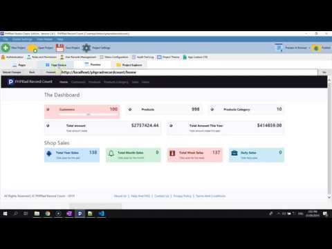 Creating Record Count Components In PHPRad Studio | Low Code - YouTube