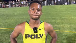 Long Beach Poly’s Jaelen Knox on his goal to be top 3 in 100 & 200 at CIF State Track Championships