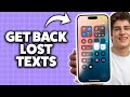 How To Recover Deleted Text Messages On iPhone 2026 (Step-By-Step Tutorial)