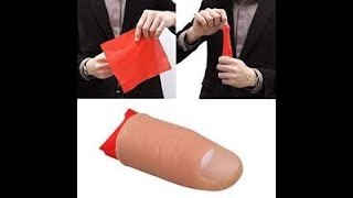 UNBOXING : SOFT THUMB TIP FINGER MAGIC TRICK VINYL TOY FUNNY PRANK / SHOPEE / LAZADA