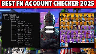 BEST FORTNITE ACCOUNT CHECKER 2025 | FASTEST | FULL CAPTURE !!!