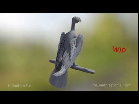 Eagle Wing Yeti Feathers Maya Youtube