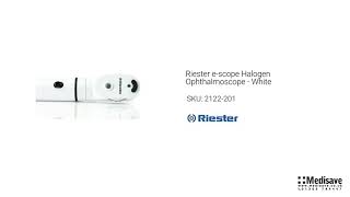 Riester e scope Halogen Ophthalmoscope White 2122 201