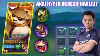 HOW TO PLAY AKAI HYPER FROM KARLTZY AGRESIF ROTASI SMOOTH IN RANKED, BEST BUILD AND EMBLEM AKAI