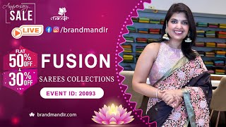 Fusion Sarees Collection | WhatsApp Number 733 733 7000 | Brand Mandir Sarees LIVE