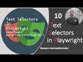 #10 - Text Selectors in Playwright || Playwright with Java