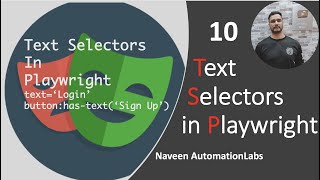 #10 - Text Selectors in Playwright || Playwright with Java