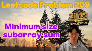 Leetcode 209 Minimum Size Subarray Sum (Two pointer)